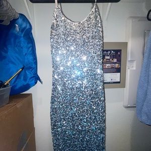 Sequin maxi Bodycon party dress